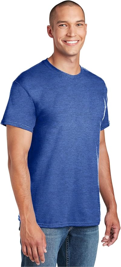 Gildan Unisex Adult DryBlend Workwear T-Shirts with Pocket, 2-Pack