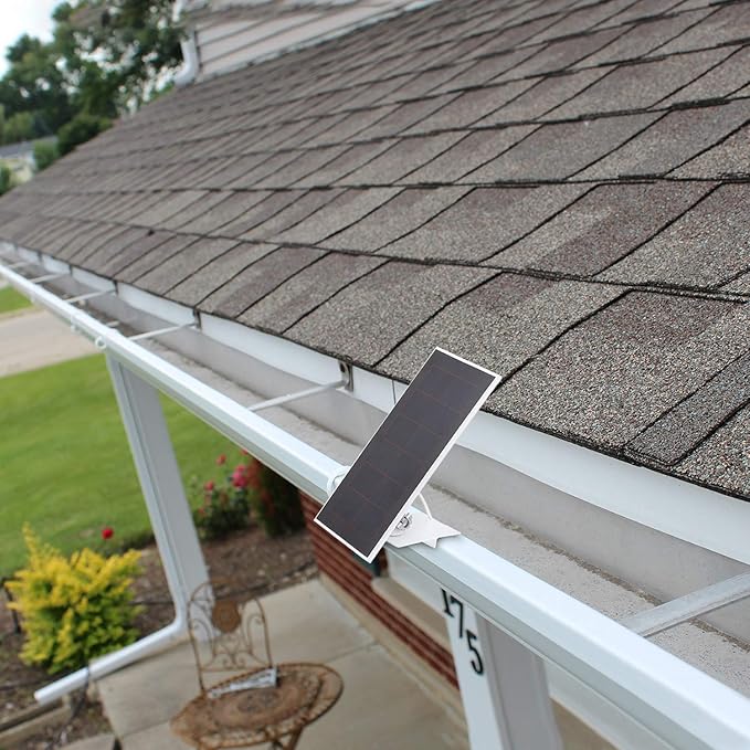 2Pack Gutter Mount Compatible with Arlo Essential Solar Panel, Arlo Pro 5S/Pro 4/Pro 3/Pro 2/Ultra 2/Ultra/Solar Panel, Perfect Angle to Get Adequate Sunlight