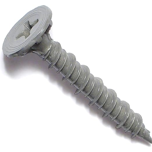 Phillips Self-Piercing Cement Board Screws, Durable Steel Hardware Fasteners for Home Improvement, DIY, Construction, 8 x 1-1/4, Pack of 157