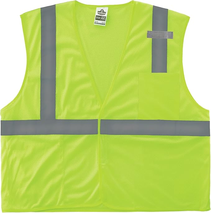 Ergodyne GloWear Economy High Visibility Reflective Safety Vest, Hook & Loop Closure