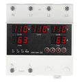 Automatic Transfer Switch 63A 3P4W with LED Display and Adjustable Voltage Protector for Home Generators and Inverters (AC110V)