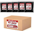 Zip Ties 10 inch (5000 Pack), Black Cable Ties, 45lb Tensile Strength, Wire Ties, Glufirm