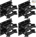 4 Pack 2.67" Pole Mounting Kit, Mast Mount Brackets for Outside Antenna, Street Sign Mounting Hardware for Light Poles, Outdoor Security Camera Bracket, Side Mount Flag Pole Holder L