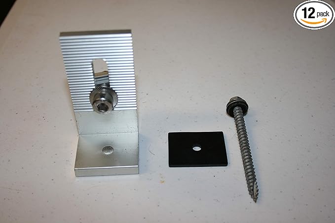 Solar Mount L-Bracket with Hardware - Pack of 12
