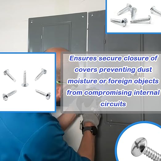 Load Center Cover Screws for Eaton, Alloy Steel Electrical Panel Screws Compatible with Eaton Load Centers 20 Pcs