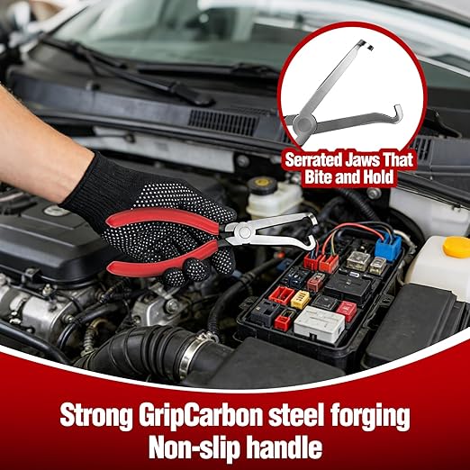 Automotive Tools Electrical Disconnect Pliers & Connector Separator with 18-Piece Terminal Removal Tool Kit for Car Wiring, Battery Terminals and Spark Plug Wires