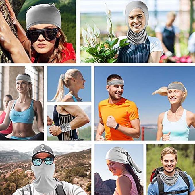 Sun Protection Face Mask Neck Gaiter - 9 Pack Breathable UV Protection Scarf for Men & Women, Hiking, Cycling, Fishing