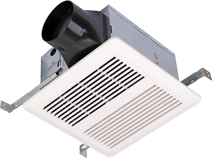 SNP100H | 100 CFM | 0.8 Sone | Energy Star Certified | Humidity Sensing | No Attic Access Required | Bathroom Ventilation Exhaust Extractor Fan