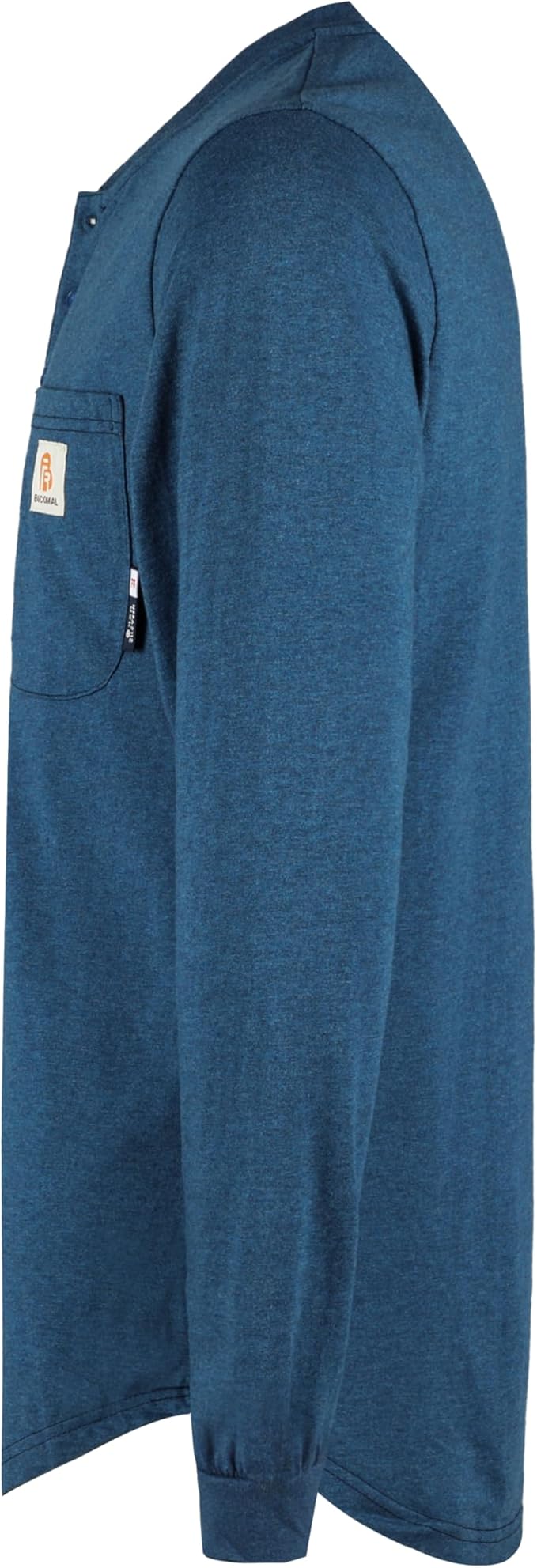BOCOMAL FR Shirts 6oz Lightweight Flame Resistant Long Sleeve Henley Shirt Fire Retardant Workwear NFPA2112 CAT2