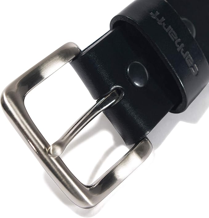 Carhartt Men's Bridle Leather Classic Buckle and Scratchless Belts