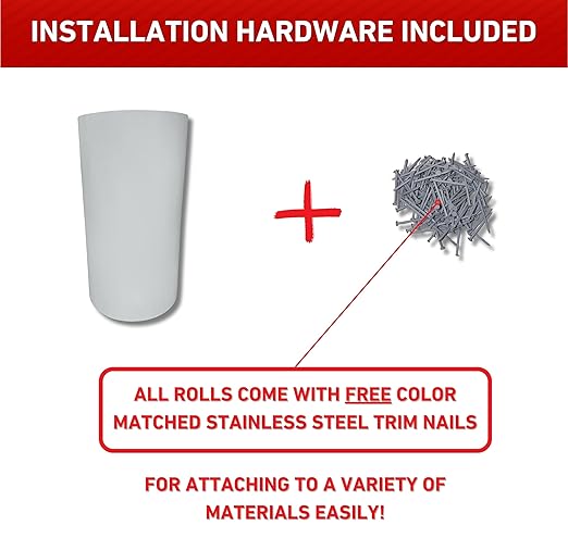 Eagle 1 Aluminum/Vinyl Siding Coil (Multiple Sizes) Each Roll Includes Free 1.25" Matching Stainless Steel Trim Nails - Fascia Cover- Aluminum Flashing Roll (24" x 50 FT, Green)