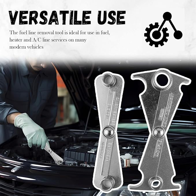 2PCS Scissor Fuel Line Disconnect Tool Set,4-in-1 & 2-in-1 Fuel Filter Removal Tool for Quick Removal 3/4" 5/8" 1/2" 3/8" and 5/16" Fuels Lines,Multi-Function Fuels Line Removals Tools