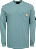 BOCOMAL FR Shirts Lightweight Classic Crew Long Sleeve Fire Resistant Shirt CAT2