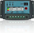 Dual Battery Solar Charge Controller 10A 20A 30A PWM 12V 24V System Batteries Power Panel Regulator Charger (20A)