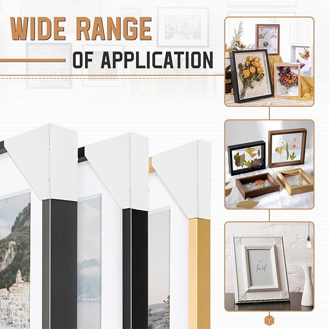 Zipcase 120 Pack Adjustable Cardboard Corner Protectors, Fit 1”,1.5” and 2.2” Frames, Corner Protectors for Shipping, Cardboard Packing Corner, Packaging Edge Protector, Cardboard Shipping Corners