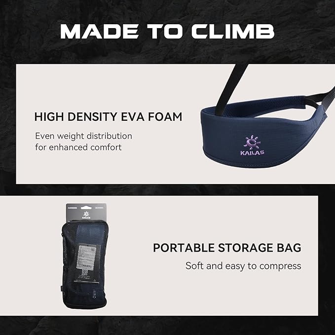 KAILAS Airo Rock Climbing Harness Men Roofing Harnesses Rescue Mountaineering Safety Belt Women Comfortable Lightweight