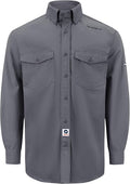100% Cotton Mens Fr Shirts 7.5oz Flame Resistant Shirts NFPA2112 Men's Fire Retardant Welding Shirts