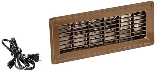 Tjernlund RB12 Register Booster Fan 4 x 12" Brown Grill