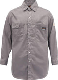 KONRECO FR Shirts for Men Fire Resistant Button Down Work Shirt 100% Cotton 6.5oz Lightweight Welding Shirts