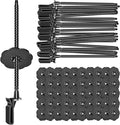 Solar Panel Bird Guard Fastener Clips,50 Sets Critter Guard Fasteners,Premium Nylon Solar Panel Clips for Attaching Wire Mesh to Solar Panels,Critter Guard Kit for Bird Pigeon Fence