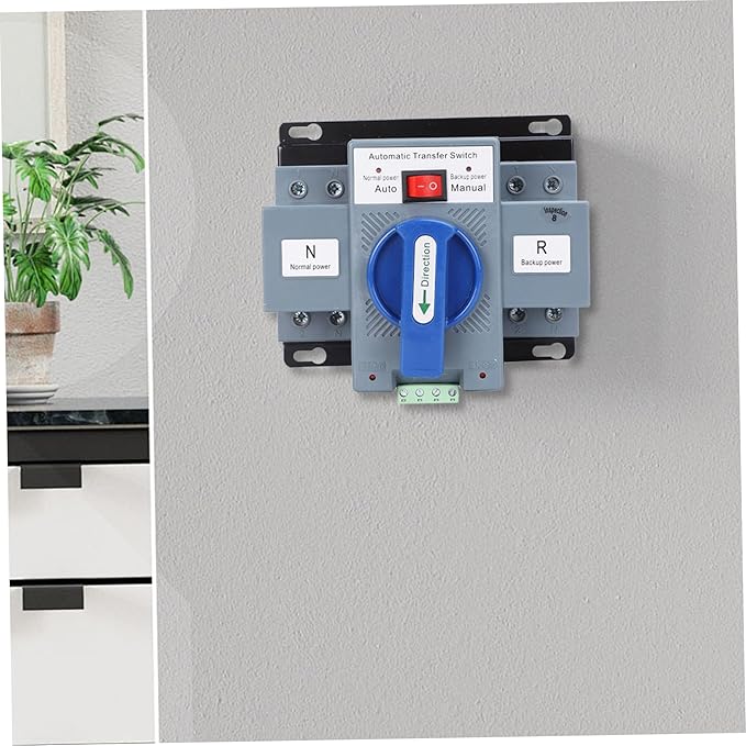 Automatic Transfer Switch, 110V Dual Power Generator Transfer Switch 50HZ/60HZ, Electronic Power Circuit Breaker