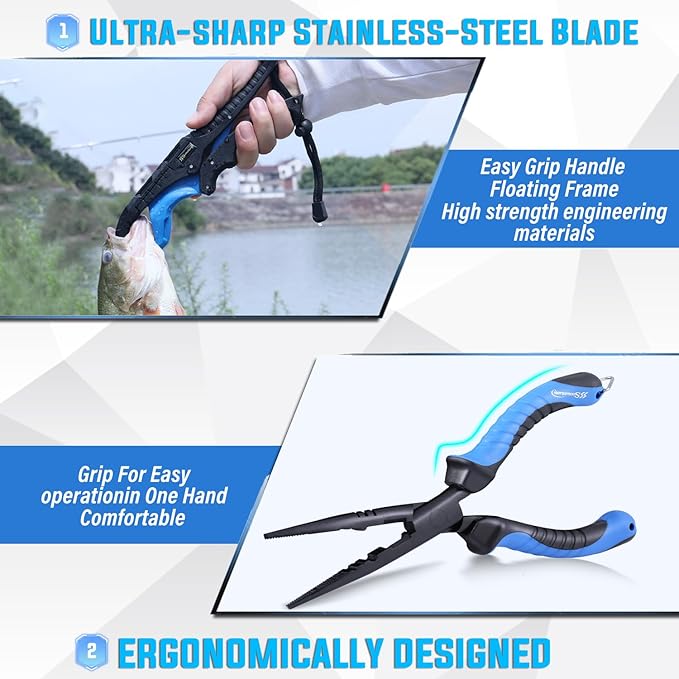 Sougayilang Fishing Rod and Reel Combos Carbon Fiber Telescopic Fishing Pole with Smooth Reel Combo Saltwater Freshwater Kit
