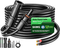 Bateria Power 6 Feet 8AWG Solar Panel Extension Cable, 10mm² Twin Wire Conductor Parallel Solar Wire Adapter Kit with Waterproof Female & Male Solar Connectors for RV, Marine, Photovoltaic Systems