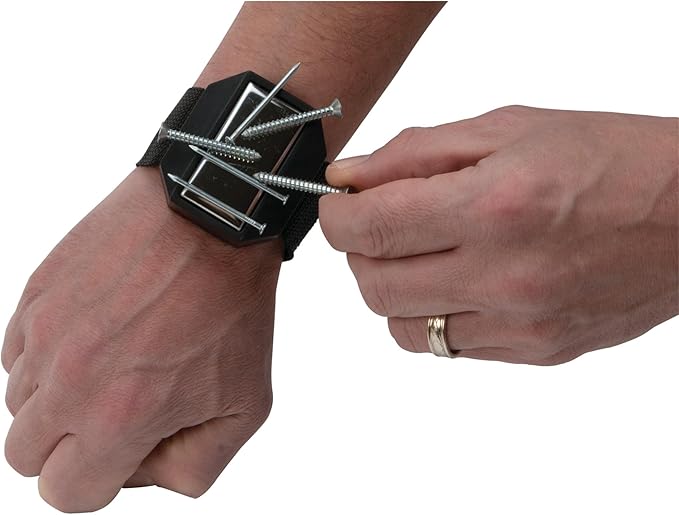 Performance Tool W1275 Magnetic Wrist Band, One Size - Keep Your Tools Secure and Within Reach with This Convenient Magnetic Wristband