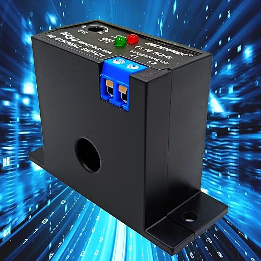 Current Sensing Relay AC Current Sensing Switch 0-50A Normally Closed Current Sensor Monitoring Relay (NC50)
