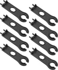 Wealrit 4 Pairs MC4 Solar Connector Tools Solar Spanner Wrenches Solar Disconnecting Tools Crimping Tools(Black)