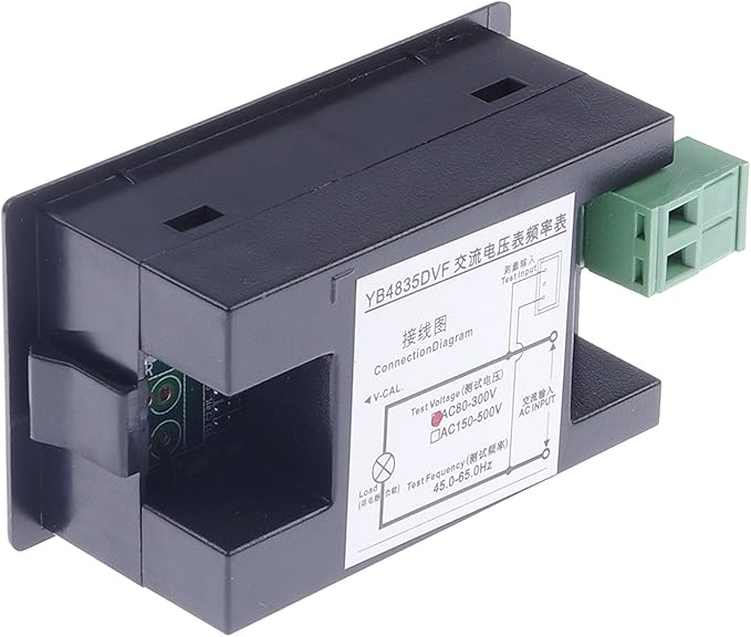 Digital AC Voltmeter AC 80-300V Frequency Counter 45.0-65.0Hz LCD Display Voltage Frequency 2 in 1 Meter Tester