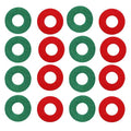 16 PCS Battery Terminal Anti-Corrosion Washers, 8 Red & 8 Green Extra Thick Fiber Gaskets - Prevent Acid Leak Damage, Universal Fit for Car, Truck, Boat 6V & 12V Batteries