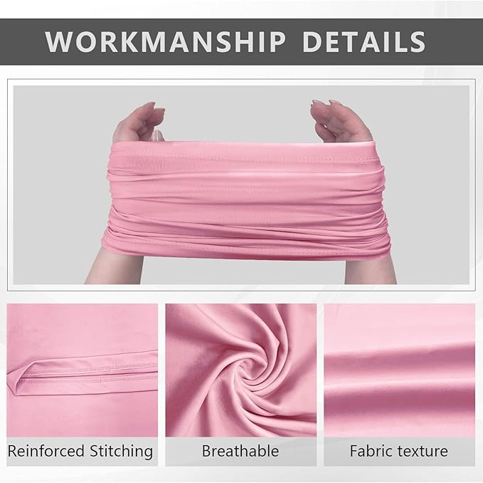 6 Pack Cooling Neck Gaiter Face Cover Mask Summer Breathable Dust UV Bandana Scarf for Men Women Fishing Running Cycling
