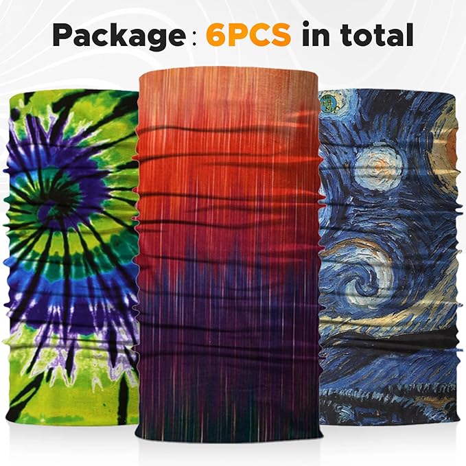 JOEYOUNG Headwear, Bandana, Neck Gaiter Head Wrap Headband Balaclava Magic Scarf