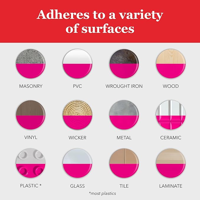 Krylon Fusion All-In-One Adhesive Spray Paint for Indoor/Outdoor Use, 12 oz, Hot Pink