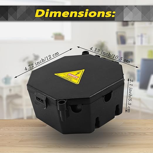 Black Open Splice Junction Box (2 Pack), Electrical Splice Box Wire Junction Box with Cover V0 Flame Retardant Rating(Highest Level)