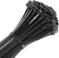 UL Listed Heavy Duty Cable Zip Ties 4 Inch, 1000Pcs Industrial Nylon Durable Self Locking Wire Tie Wraps with 20 lbs Tensile Strength, UV & Heat Resistant for Home Office Garage Multiple Use - Black