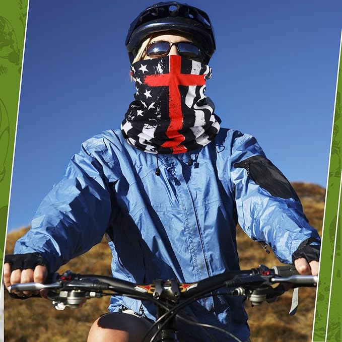 Bonuci 100 Pcs Neck Gaiter Bulk Seamless Neck Gaiter Face Coverings Breathable Elastic Headwear Bandana for Women Men