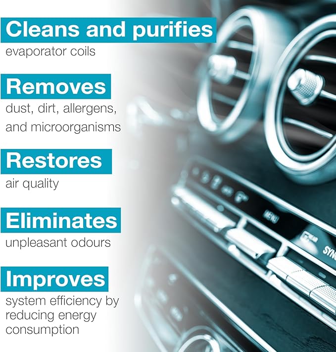ERRECOM Evaporator Cleaner Foam, Air Conditioner Foam Cleaner, 13.6 fl oz (400 mL) Aerosol Can