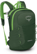 Osprey HydraJet 12L Kids' Hiking Backpack with Hydraulics Reservoir, Green Canopy
