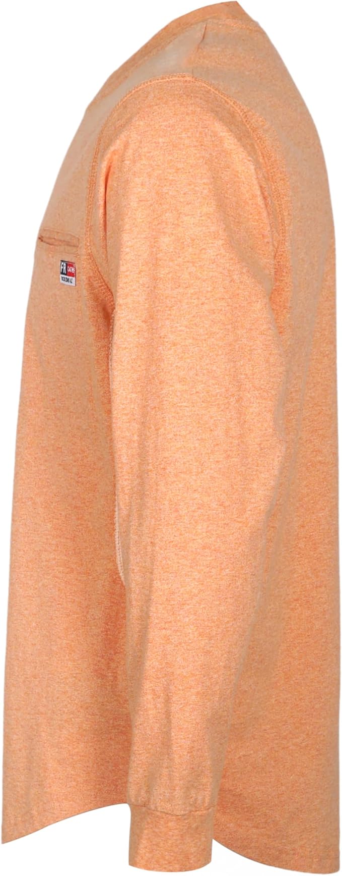 BOCOMAL FR Shirts for Summer Breathable Vented Design 6oz Heather Jersey Flame Resistant Long Sleeve Crew T Shirt