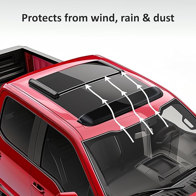 Extra Durable Sunroof Rain Guard for Moonroof or Sunroof (42.5" inch) – Universal Sunroof Wind Visor Tool-Free Install - SR11002