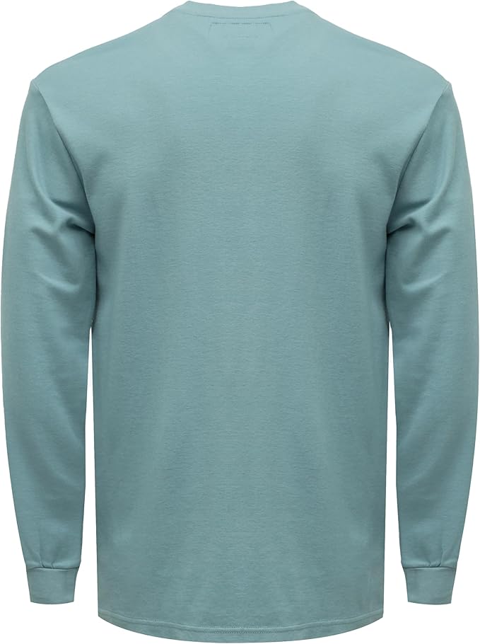 KONRECO FR Shirts for Men Long Sleeve 7oz Cotton Flame Resistant/Fire Retardant CAT2 Henley Shirt
