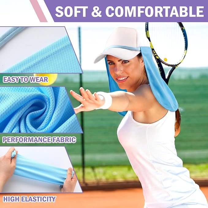Tatuo Neck Drape UV Sun Protection Gaiter Adjustable Unisex Multifunctional 2 in 1 Face Covering for Outdoor Sports Fishing