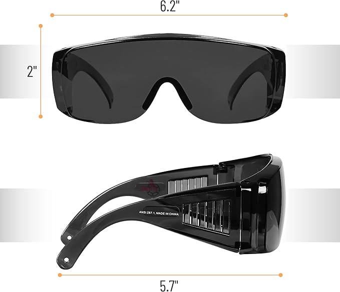 UNCO- Safety Goggles Over Glasses, Protective Goggles, Anti Fog, Work, Safety Glasses Over
