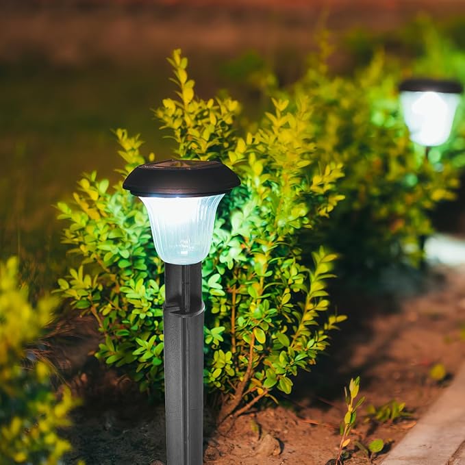 5 Pcs Landscape Lighting Stakes Black Ground Spike Replacement for Solar Pathway Lights Outdoor Garden Lamp Support Stand for Yard Decoration Lawn Lighting Accessories Easy Assembly