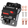 150 Amp Circuit Breaker with Manual Reset Waterproof Inline Fuse for Car Marine Boat Trolling Motors ATV Manual Power Protect for Audio System Fuse, 12V-48V DC