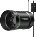 VIVOSUN 4" Inline Exhaust Fan & Speed Controller, Low Noise Workshop 130 CFM Duct Fan for HVAC Ventilation, Vent Booster Fan in Grow Tents, Basements, Bathrooms, Kitchens, Attics and 3D Printer