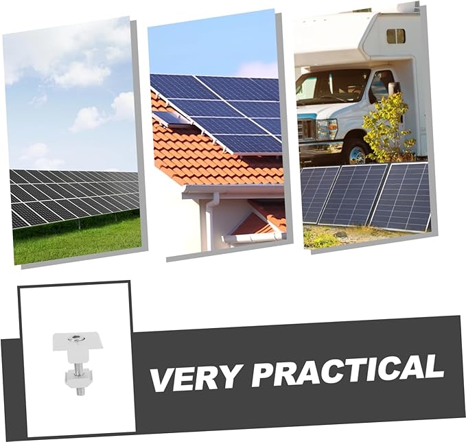 4pcs Solar Panel Mounting Brackets for Roof Flat Roof Installation High Load Capacity Easy Installation Tool for Solar Clamp System