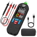 BSIDE Rechargeable Digital Multimeter Electrical Amp Tester Color LCD 6000 Counts Automatic Smart Voltmeter VFC Capacitance Diode AC DC Current Continuity Voltage Tester with Carrying Case